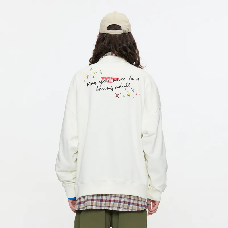 Guuka Sweatshirt Unisex Cream White-3