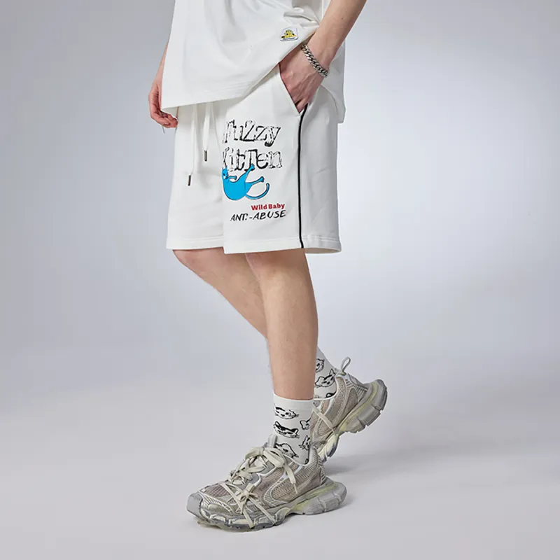 Guuka Casual Shorts Men White-6