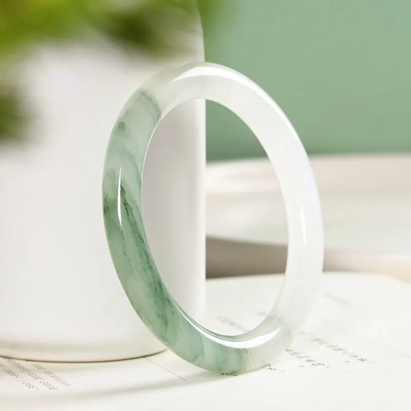 Cuiya Golden Building Tianshan Jade Jade Bangles Women's-2