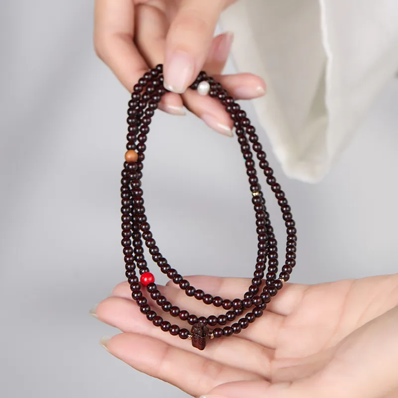 Cuiya Golden Building Rosewood Bracelets Unisex-3
