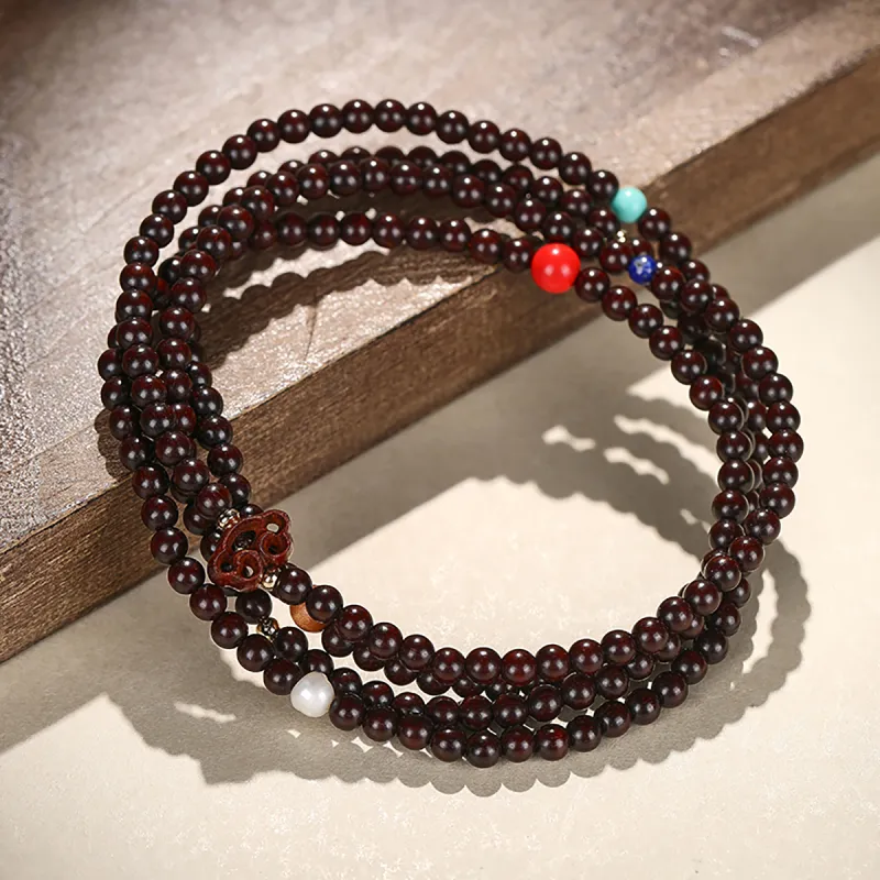 Cuiya Golden Building Rosewood Bracelets Unisex-5