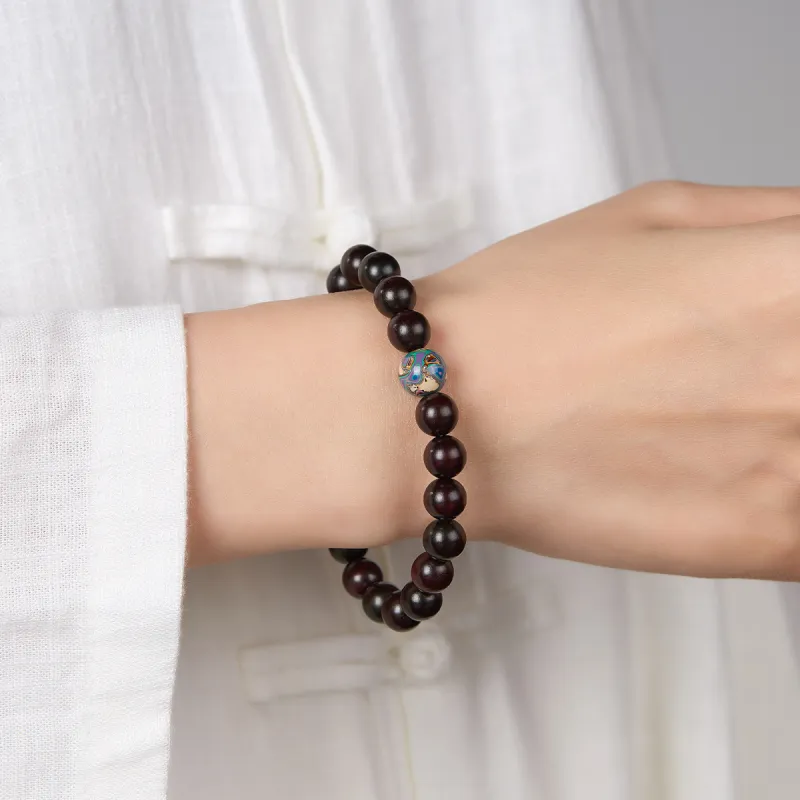 Cuiya Golden Building Rosewood Bracelets Unisex-1