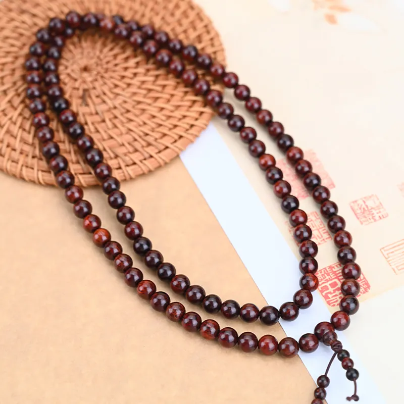 Cuiya Golden Building Pterocarpus Wooden Bracelets Unisex-2