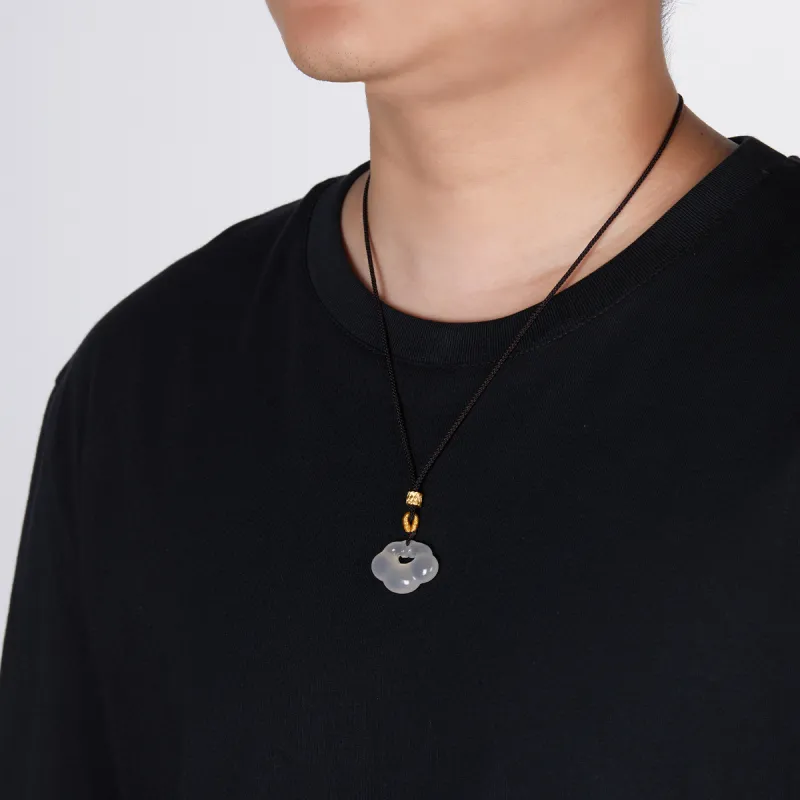 Cuiya Golden Building Chalcedony Necklaces Unisex-3