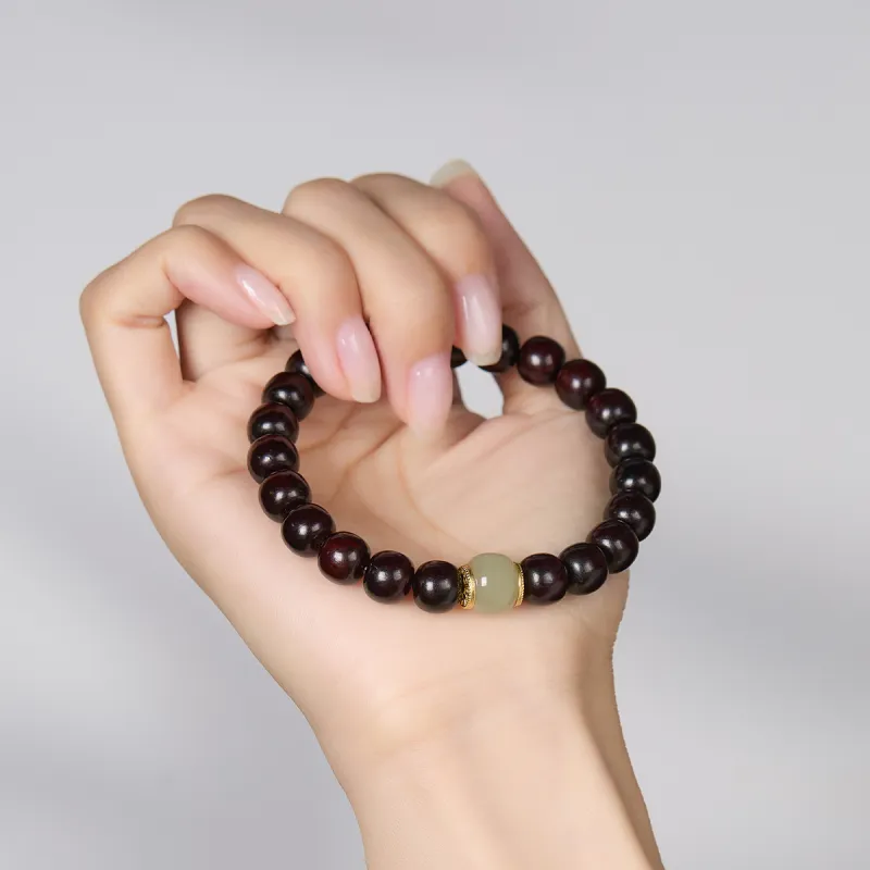 Cuiya Golden Building Rosewood Bracelets Unisex-3