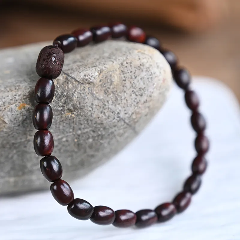 Cuiya Golden Building Pterocarpus Bracelets Unisex-1