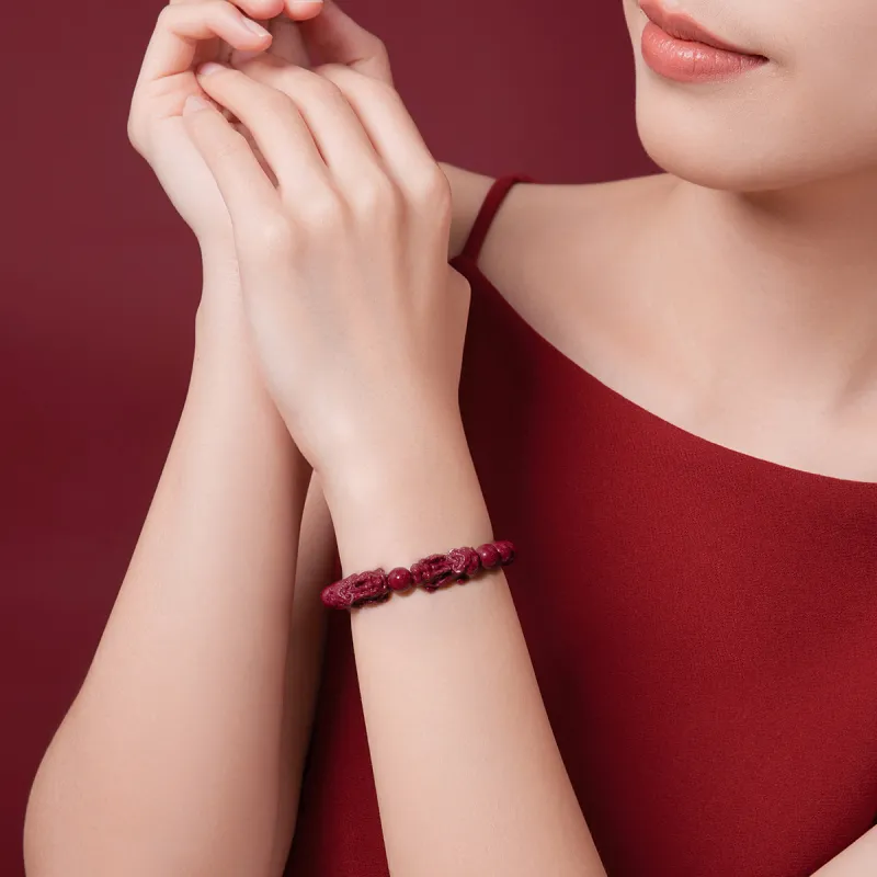 Cuiya Golden Building Jade Bracelets Unisex-1