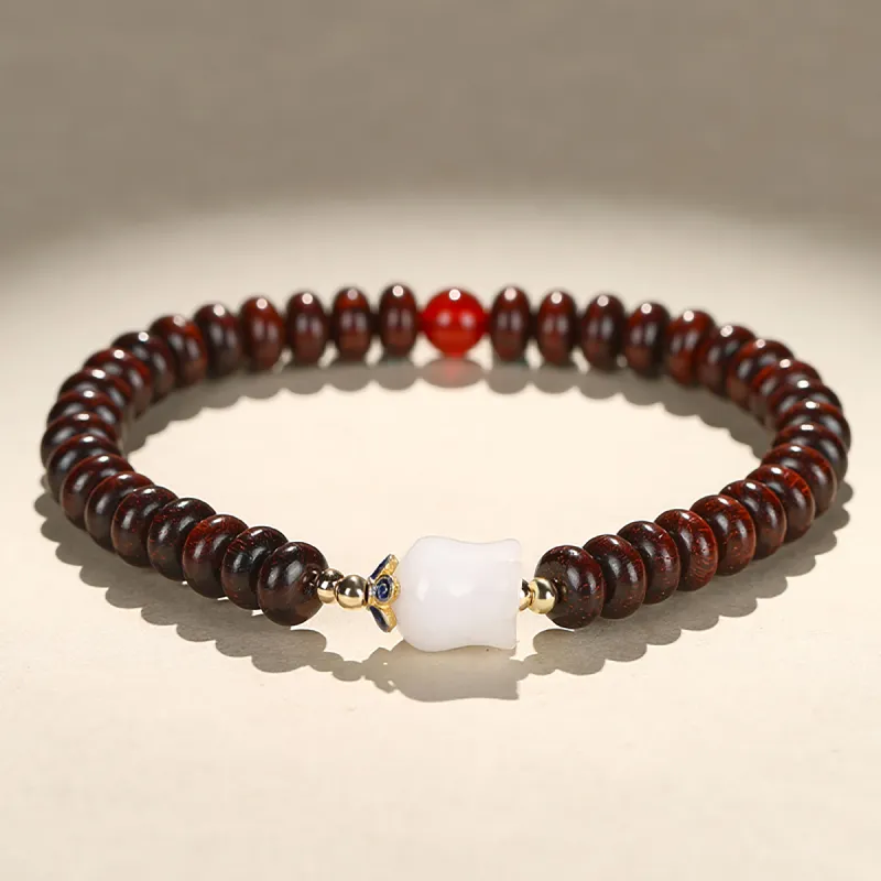 Cuiya Golden Building Rosewood Bracelets Unisex-4