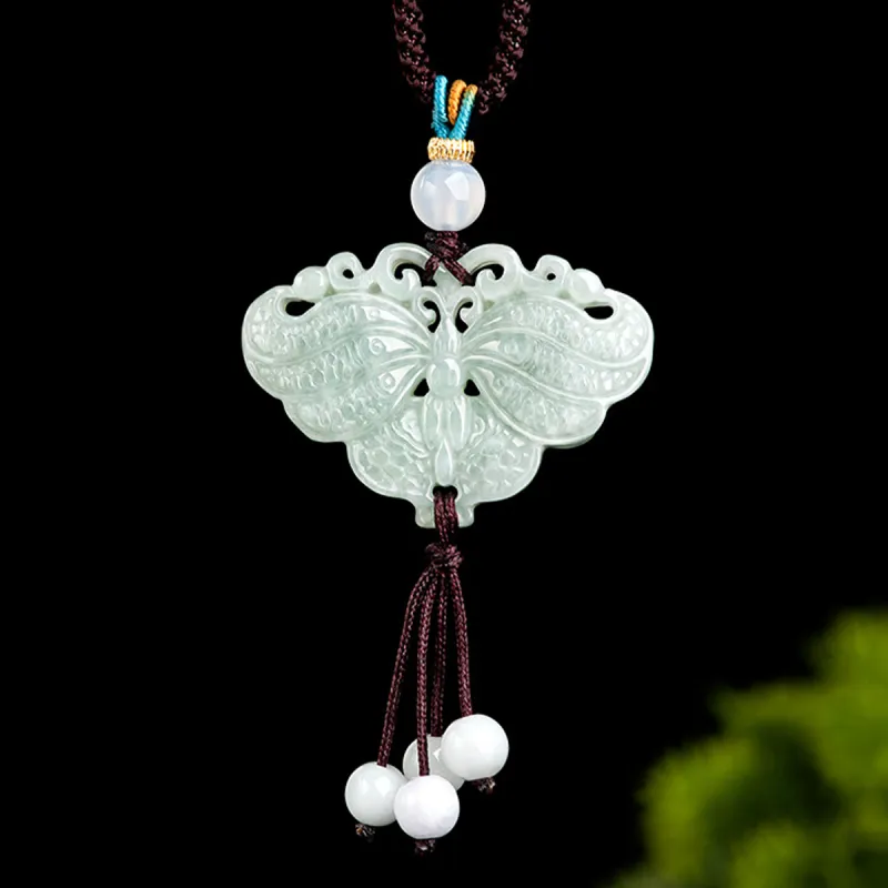 Cuiya Golden Building Glutinous Jade Jadeite Necklaces Women's-1