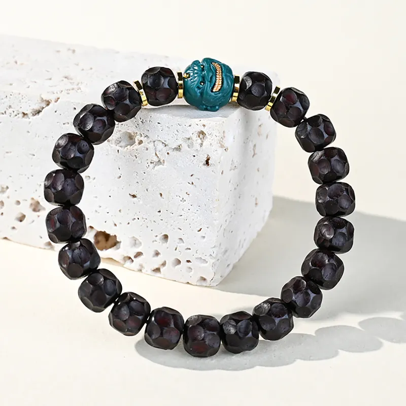 Cuiya Golden Building Rosewood Bracelets Unisex-2