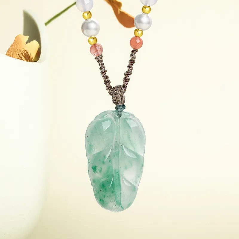 Cuiya Golden Building Dulong Jade Necklaces Women's-2