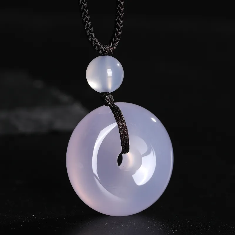 Cuiya Golden Building Chalcedony Necklaces Unisex-12