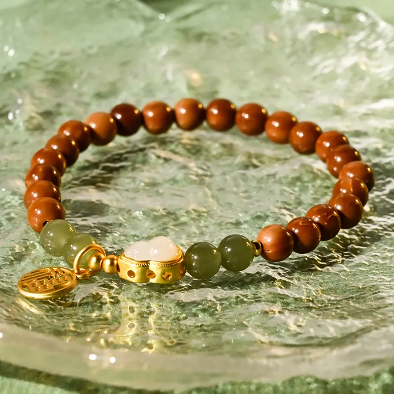 Cuiya Golden Building Kuka Bracelets Unisex-3