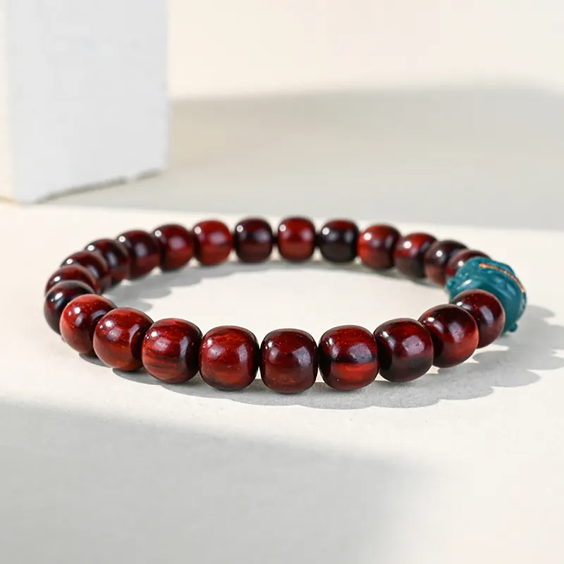 Cuiya Golden Building Rosewood Bracelets Unisex-4