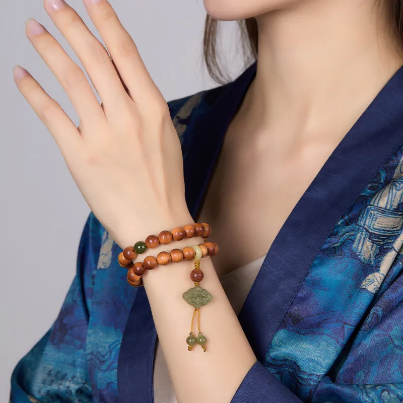 Cuiya Golden Building Thuja Bracelets Unisex-4