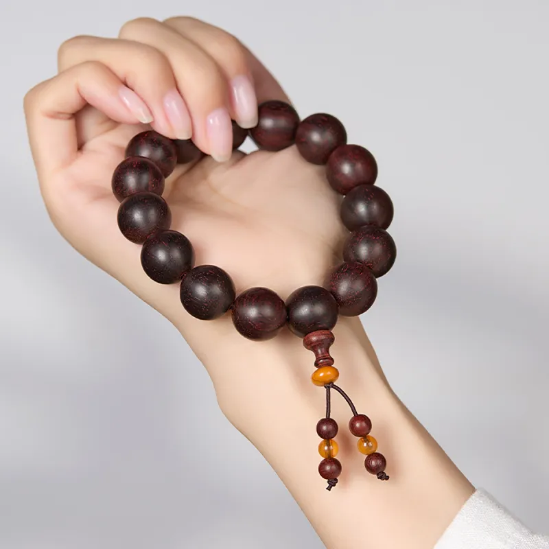 Cuiya Golden Building Rosewood Bracelets Unisex-3