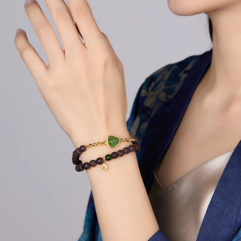 Cuiya Golden Building Agarrattan Bracelets Unisex-4