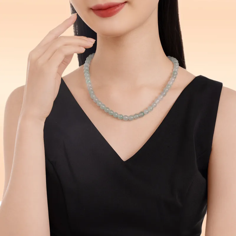 Cuiya Golden Building Dulong Jade Necklaces Women's-3