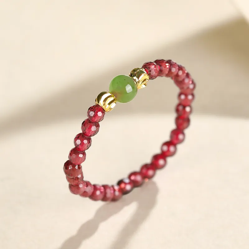 Cuiya Golden Building Hetian Jade Rings Pale Greenish White Jade Unisex-1