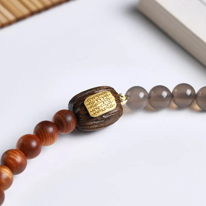 Cuiya Golden Building Thuja Bracelets Unisex-3