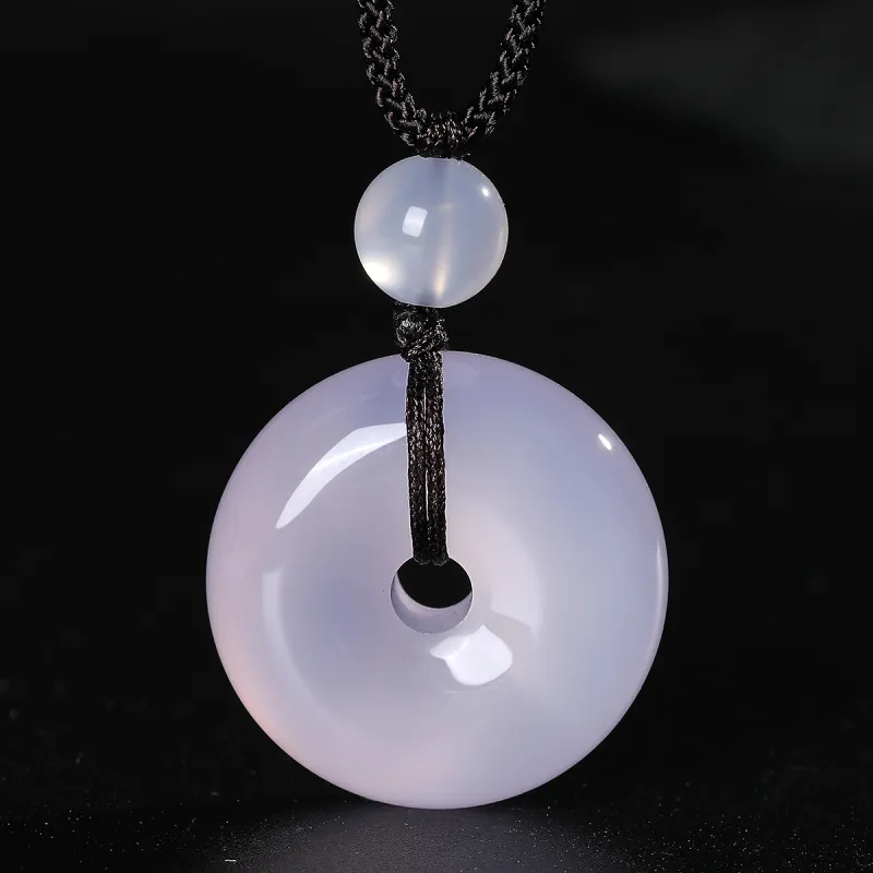 Cuiya Golden Building Chalcedony Necklaces Unisex-14
