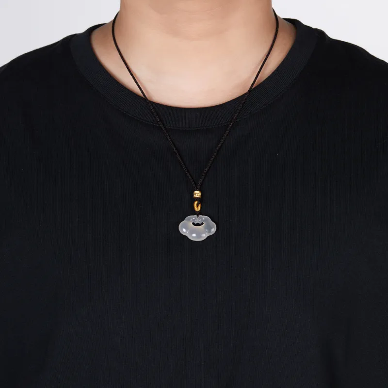 Cuiya Golden Building Chalcedony Necklaces Unisex-2