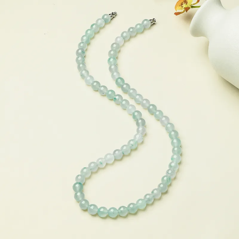 Cuiya Golden Building Dulong Jade Necklaces Women's-1