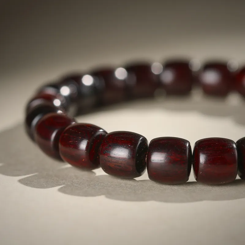 Cuiya Golden Building Sandalwood Bracelets Unisex-5