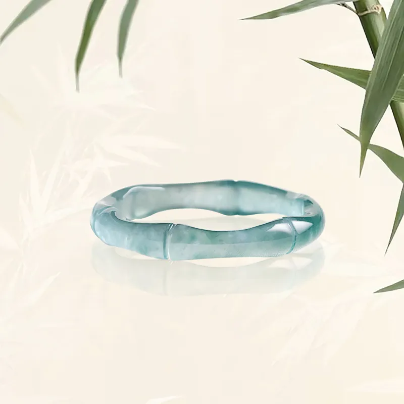Cuiya Golden Building Ice Glutinous Jadeite Rings Unisex-2