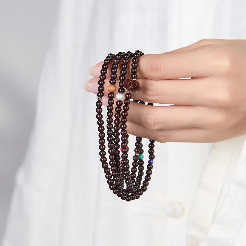 Cuiya Golden Building Rosewood Bracelets Unisex-2