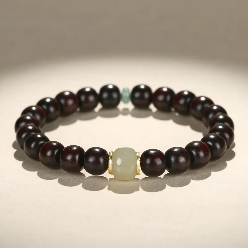 Cuiya Golden Building Rosewood Bracelets Unisex-4