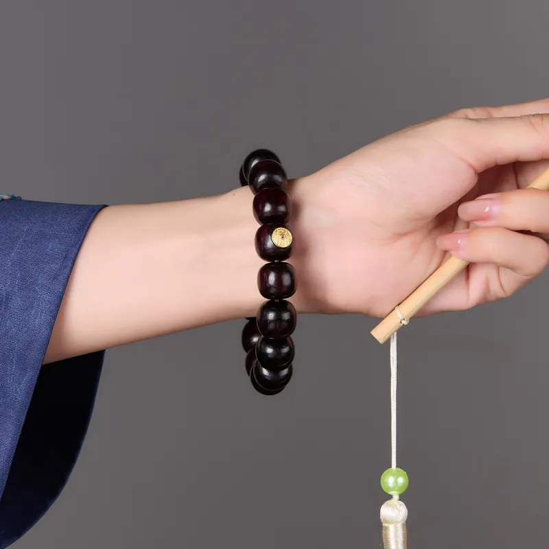 Cuiya Golden Building Pterocarpus Bracelets Unisex-5