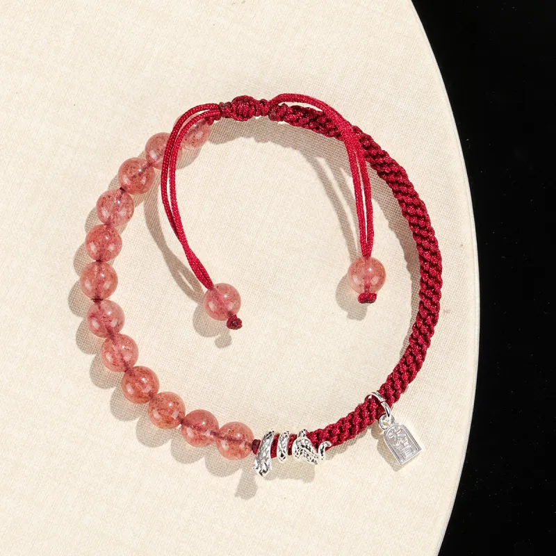 Cuiya Golden Building Obsidian Bracelets Unisex-10