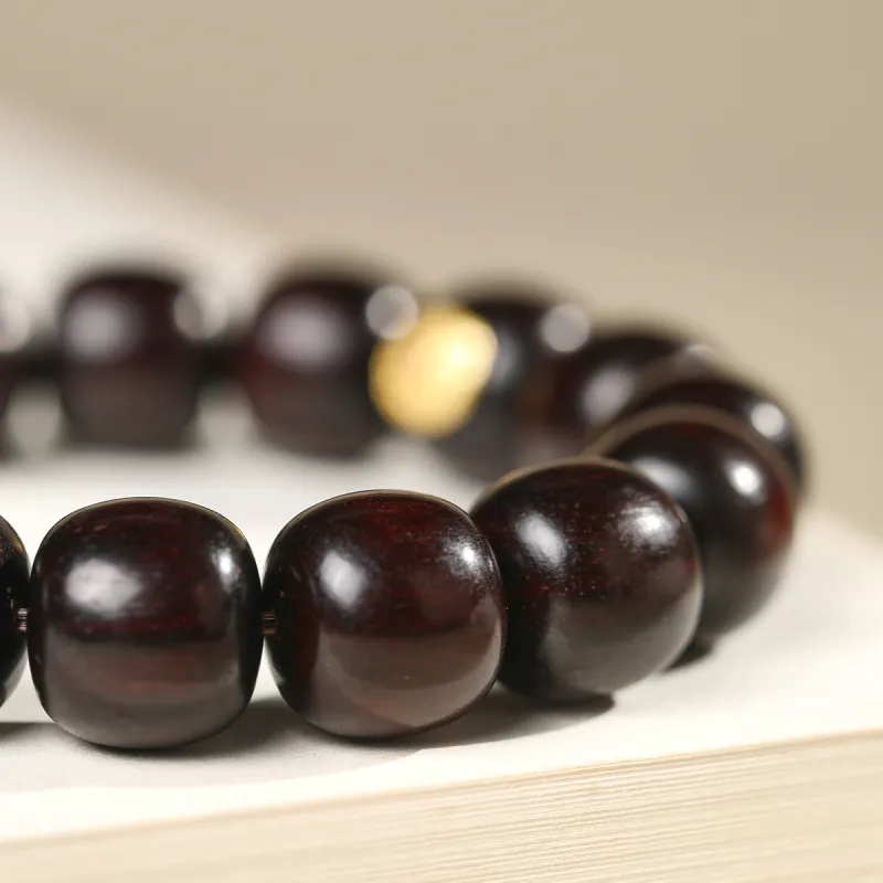 Cuiya Golden Building Pterocarpus Bracelets Unisex-6