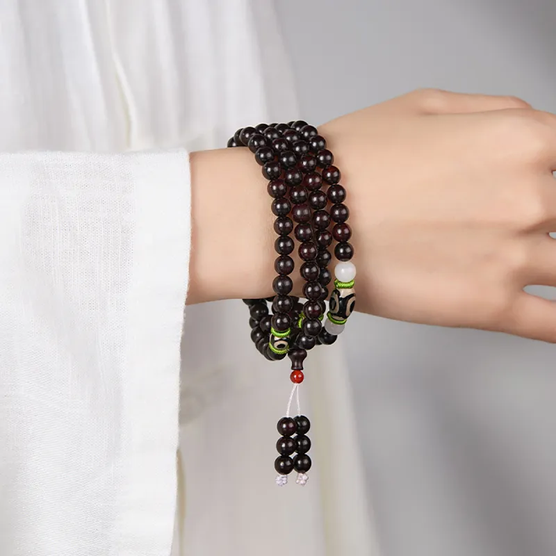 Cuiya Golden Building Rosewood Bracelets Unisex-1