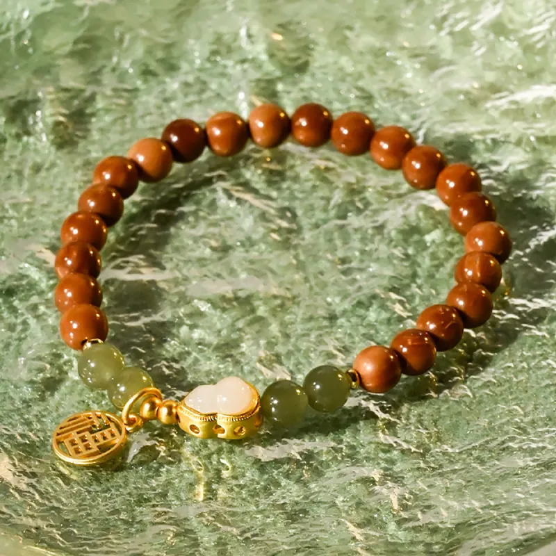 Cuiya Golden Building Kuka Bracelets Unisex-4