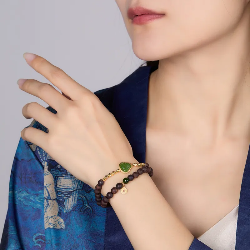 Cuiya Golden Building Agarrattan Bracelets Unisex-3