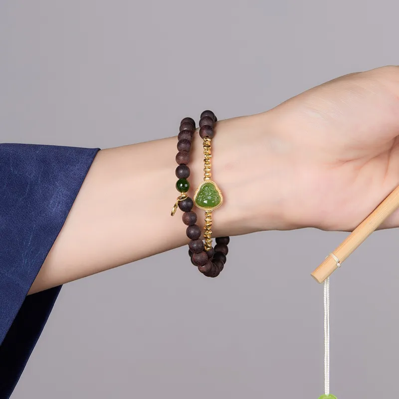 Cuiya Golden Building Agarrattan Bracelets Unisex-6