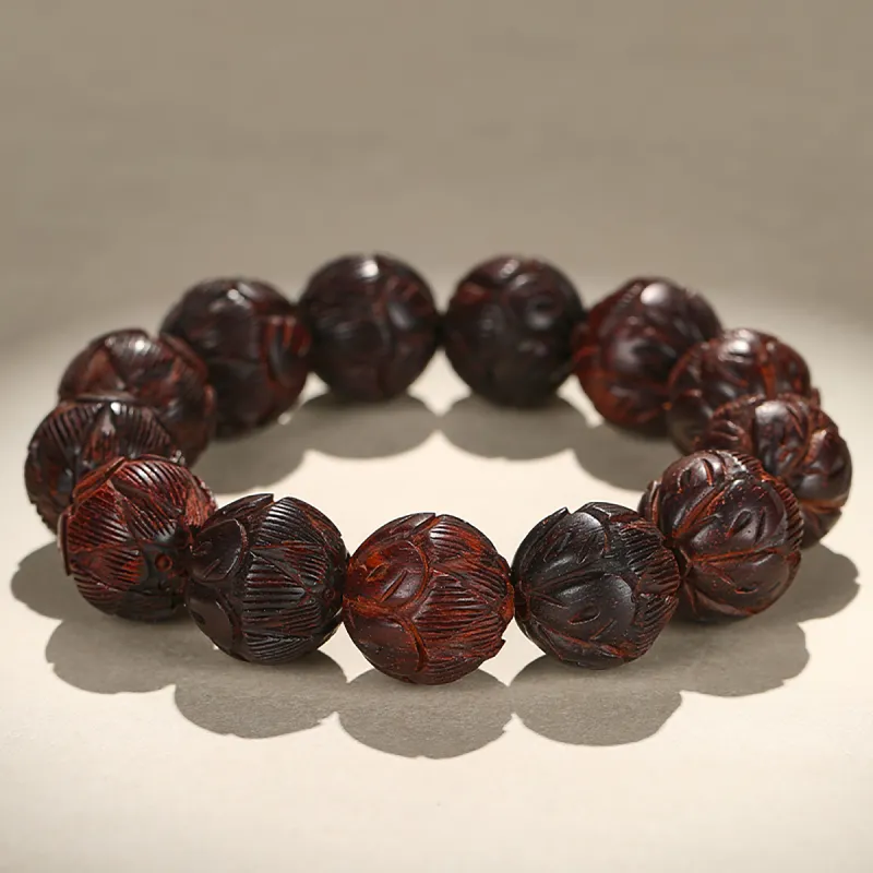 Cuiya Golden Building Rosewood Bracelets Unisex-4