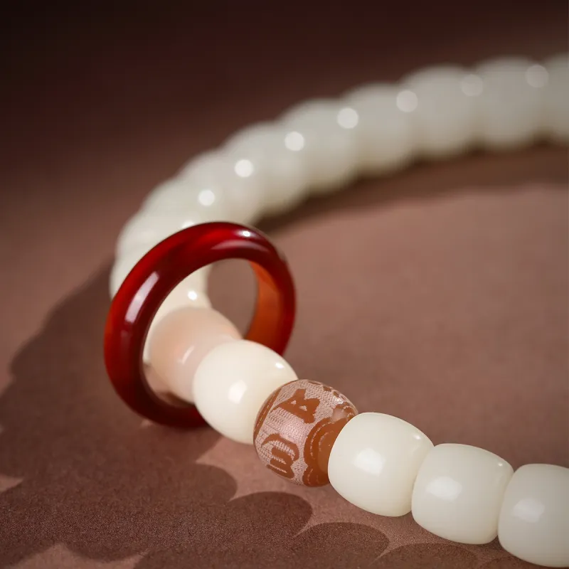 Cuiya Golden Building Bodhi Root Bracelets Unisex-4