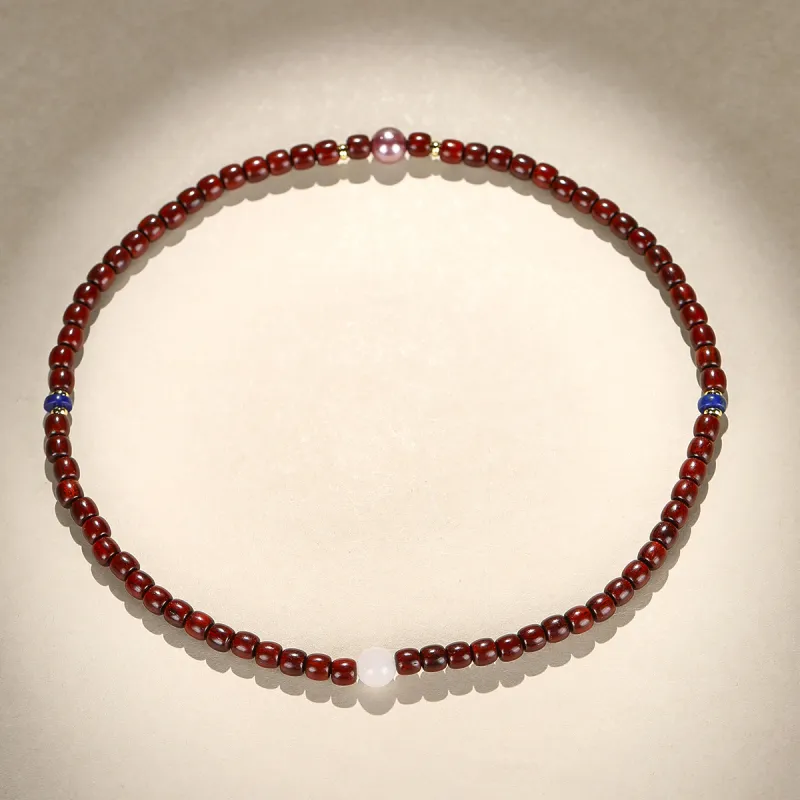 Cuiya Golden Building Rosewood Bracelets Unisex-5