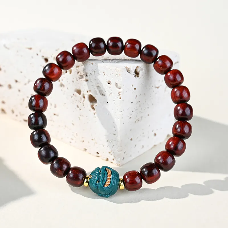 Cuiya Golden Building Rosewood Bracelets Unisex-2