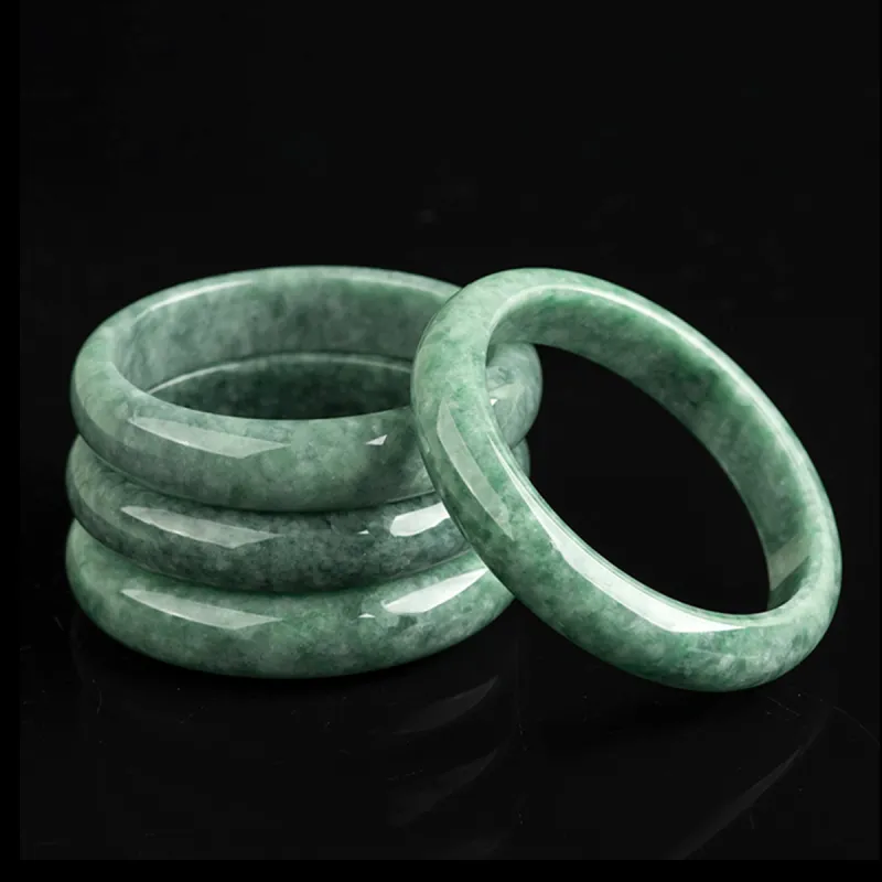 Cuiya Golden Building Glutinous Jade Jadeite Bangles Women's-5