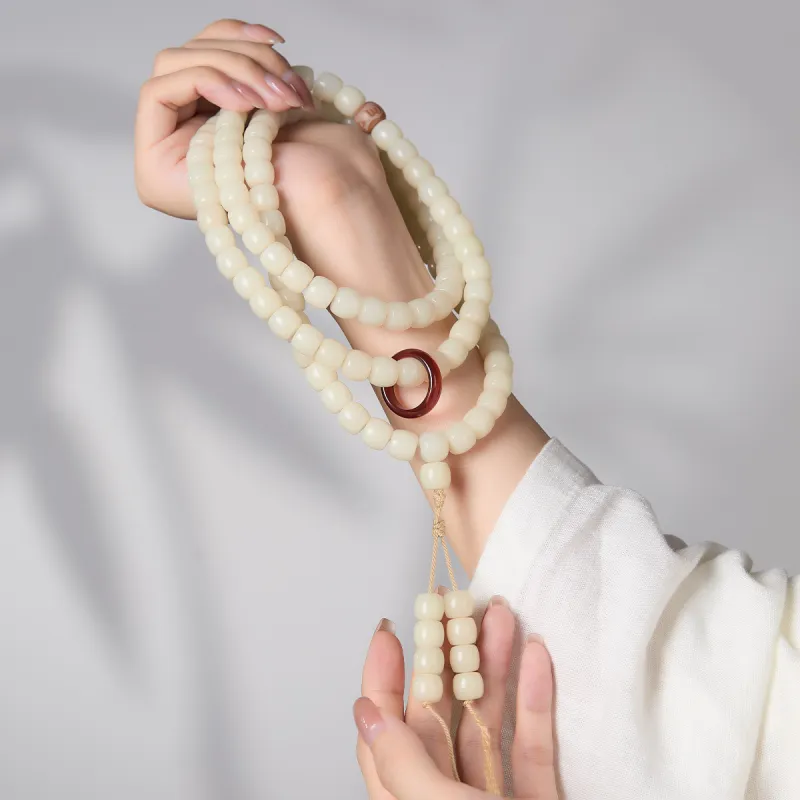 Cuiya Golden Building Bodhi Root Bracelets Unisex-6