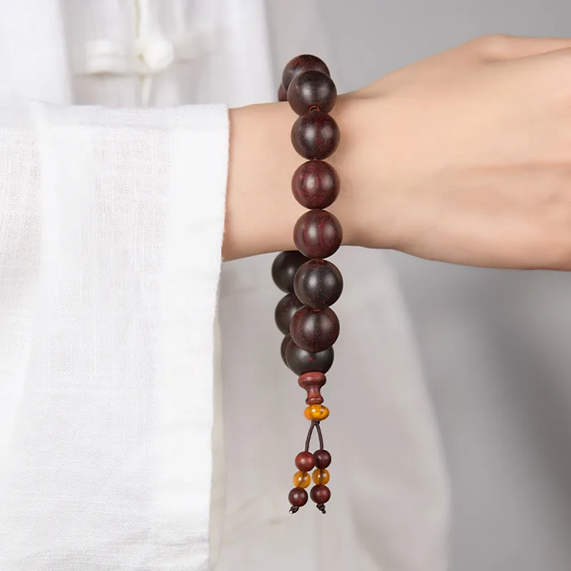 Cuiya Golden Building Rosewood Bracelets Unisex-1