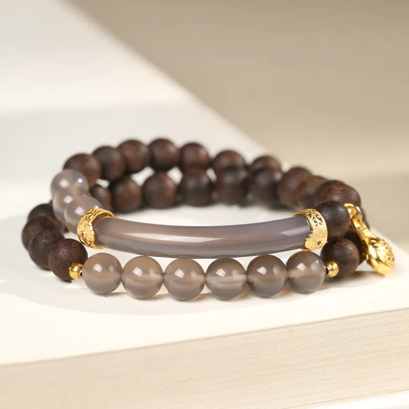 Cuiya Golden Building Agarrattan Bracelets Unisex-1