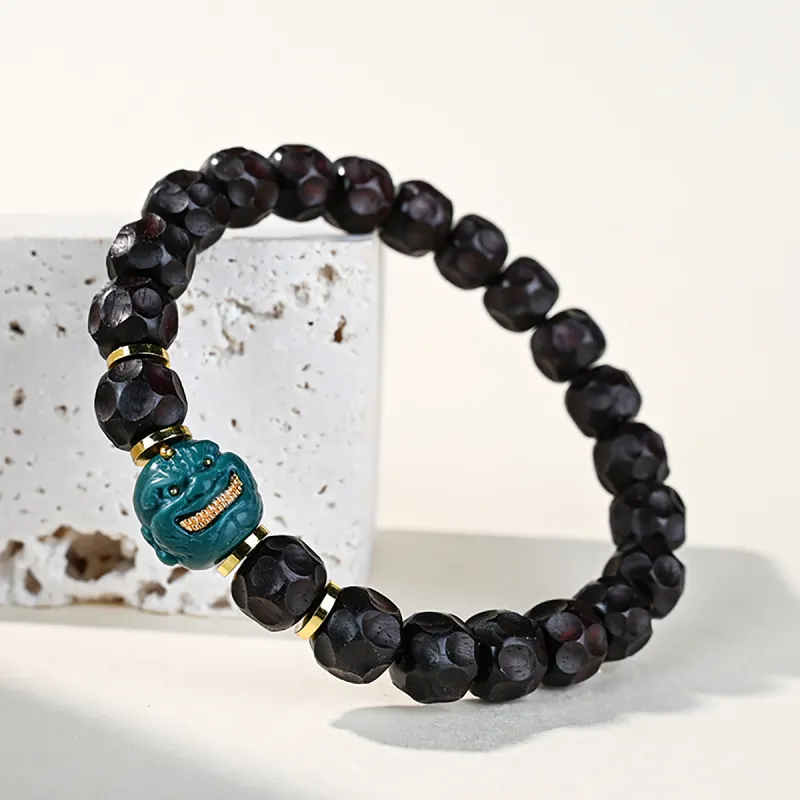 Cuiya Golden Building Rosewood Bracelets Unisex-5