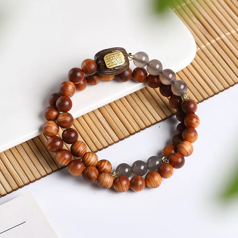 Cuiya Golden Building Thuja Bracelets Unisex-1
