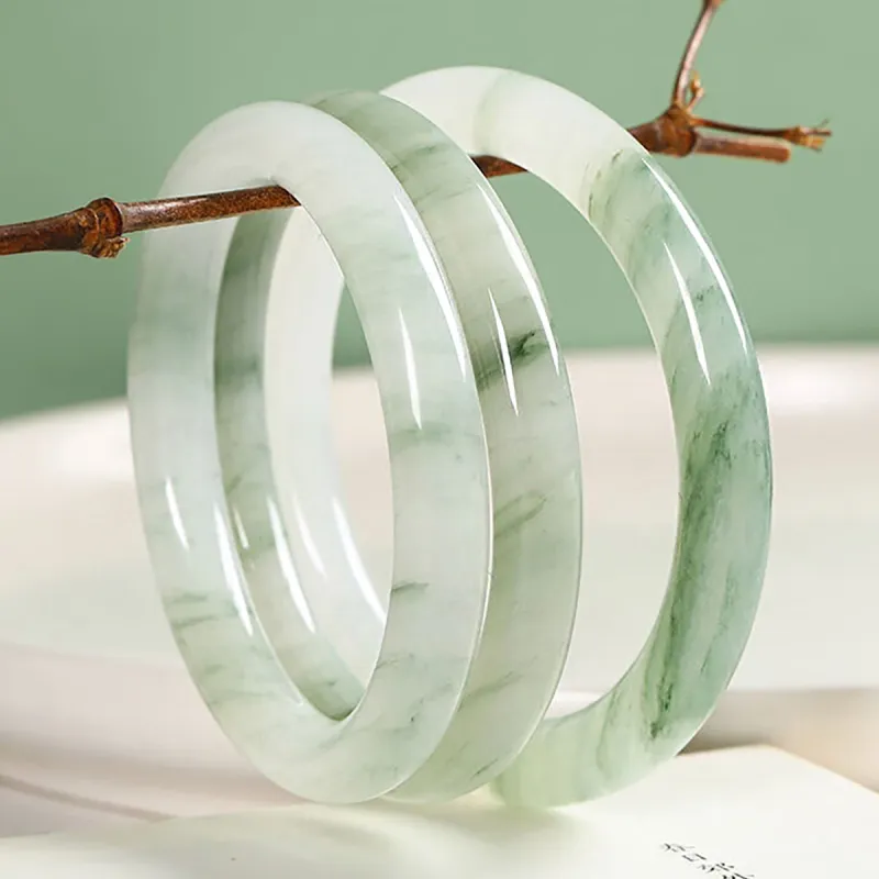 Cuiya Golden Building Tianshan Jade Jade Bangles Women's-1