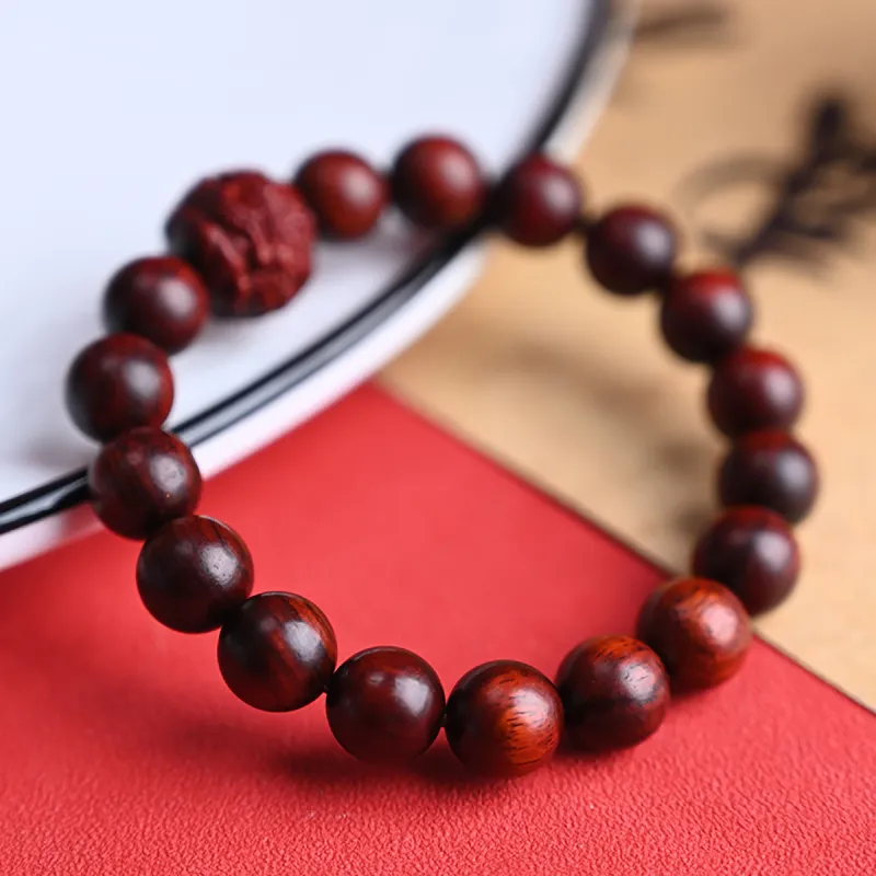 Cuiya Golden Building Pterocarpus Bracelets Unisex-1